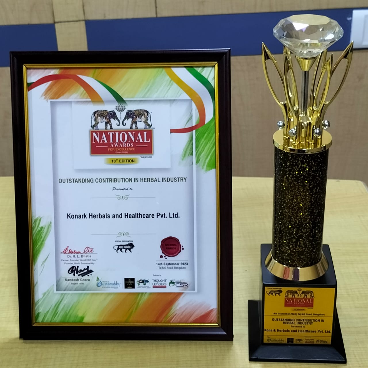 Konark Award Certificate 2